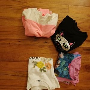 Bundle of 4 toddler girls pjs